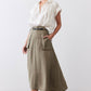 Light Poplin Utility Skirt