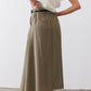 Light Poplin Utility Skirt