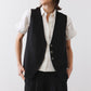 The Linen Button Vest