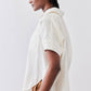 Pullover Short Sleeve Linen Blouse