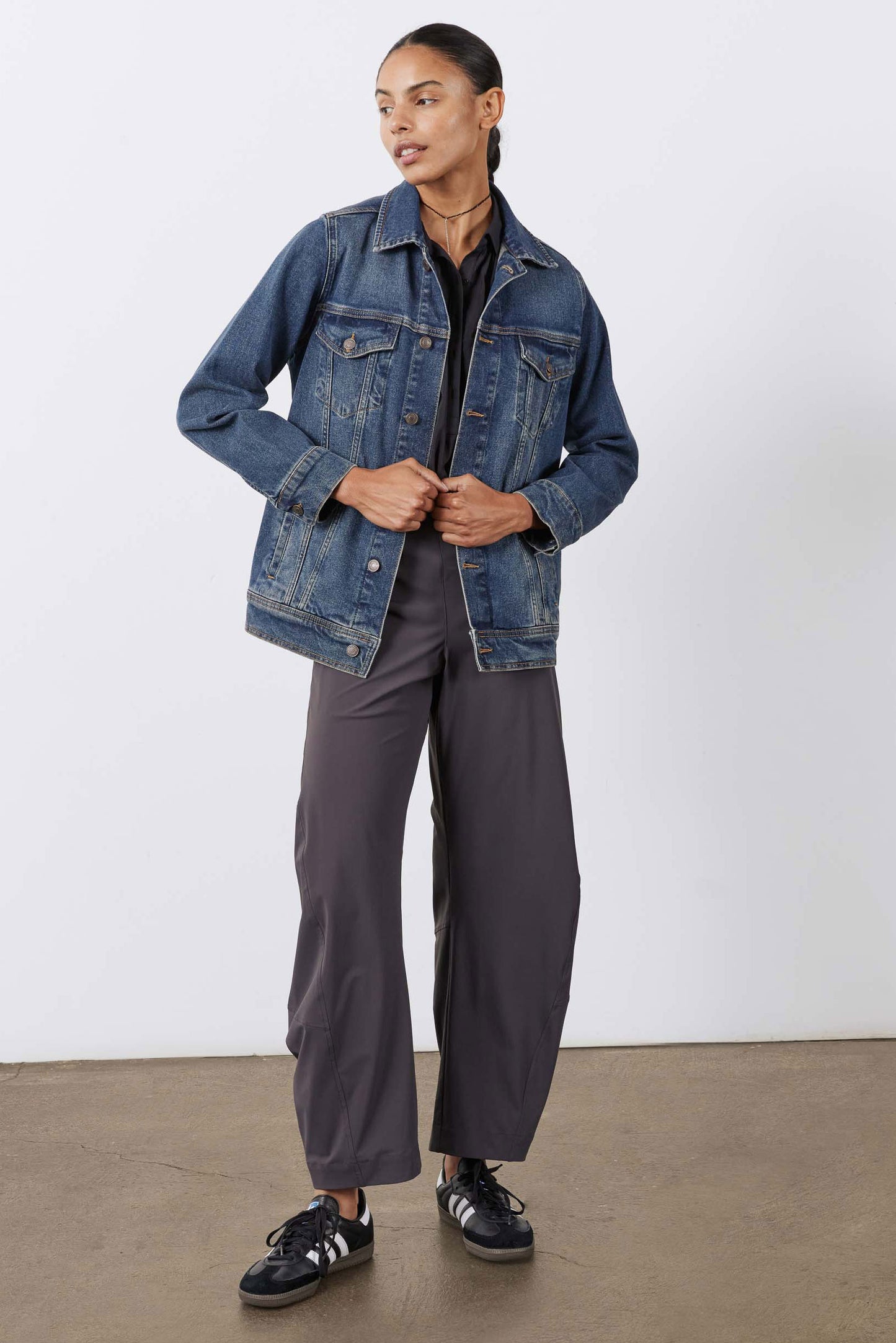 Long Line Denim Jacket