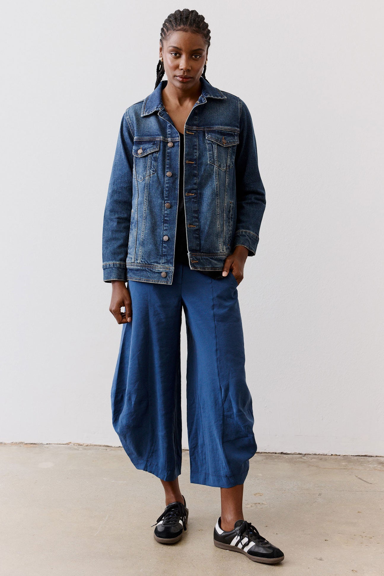 Long Line Denim Jacket | Midtown Medium Wash – Ruti