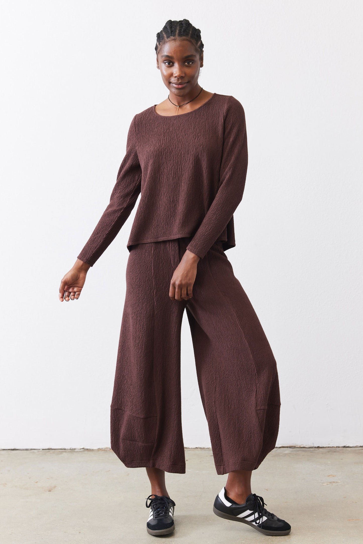 Not Your Average Wide Leg Jacquard Pants