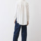 Look In The Back Pleated Long Sleeve Blouse