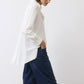 Look In The Back Pleated Long Sleeve Blouse