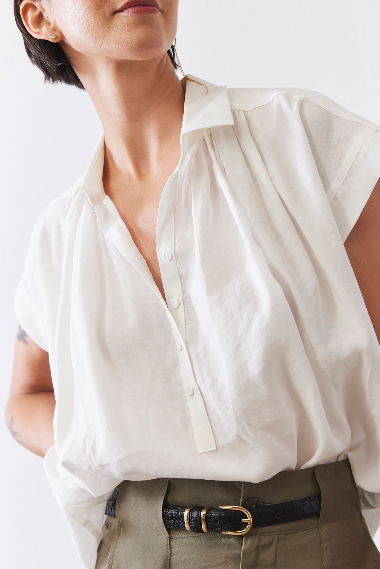 The Nonchalant Oversized Voile Blouse