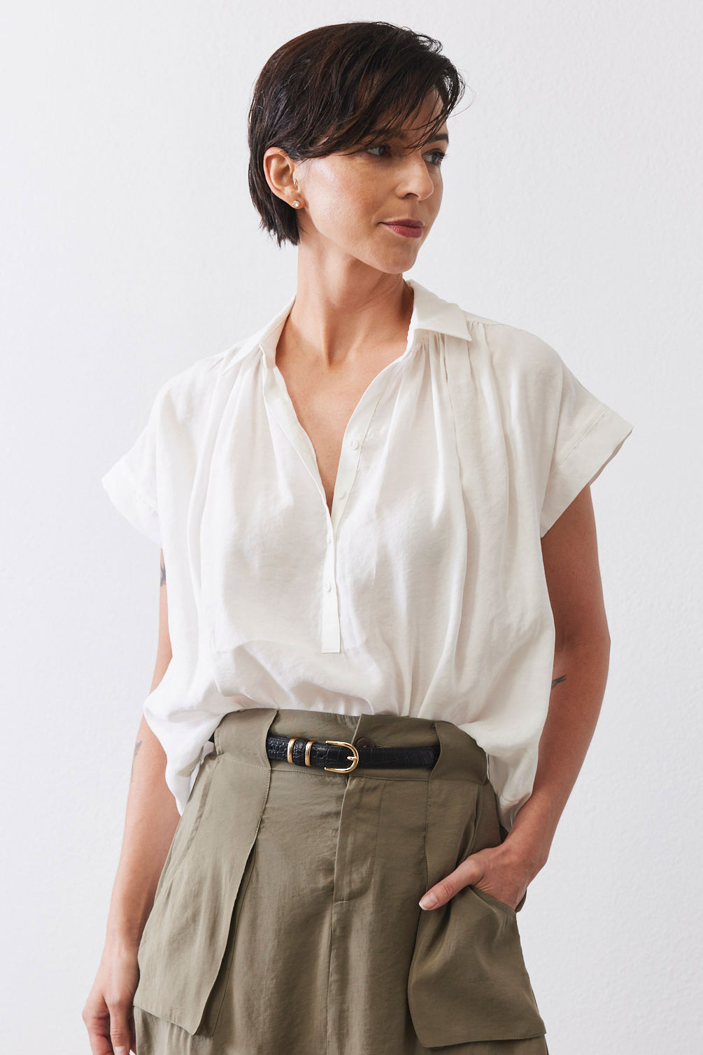 The Nonchalant Oversized Voile Blouse