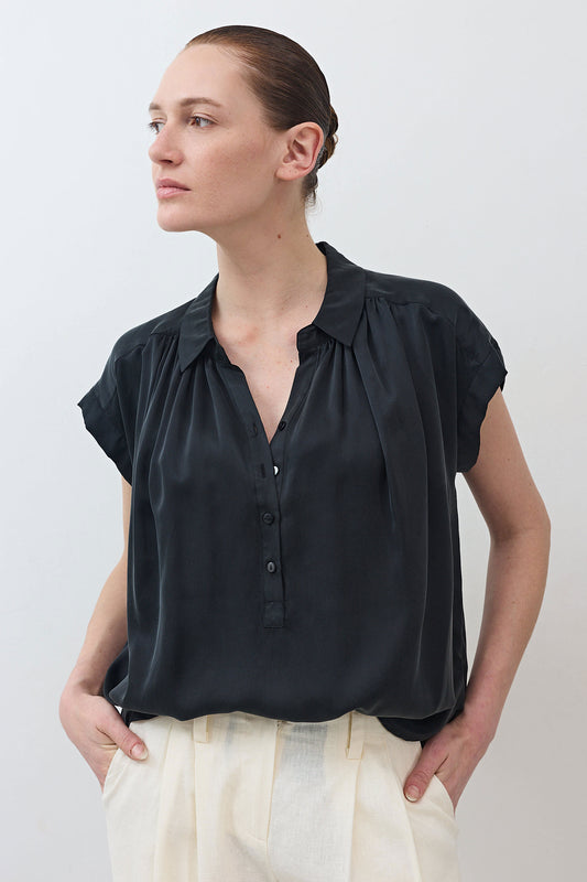 The Nonchalant Oversized Silk Blouse