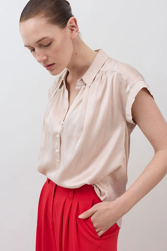 The Nonchalant Oversized Silk Blouse