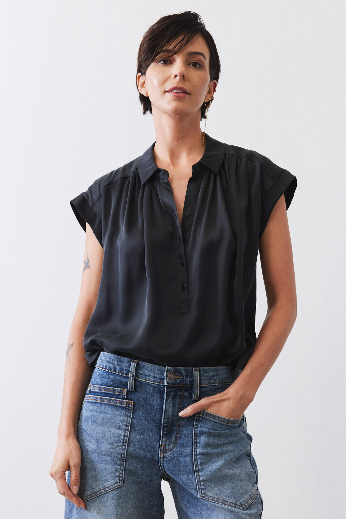 The Nonchalant Oversized Silk Blouse