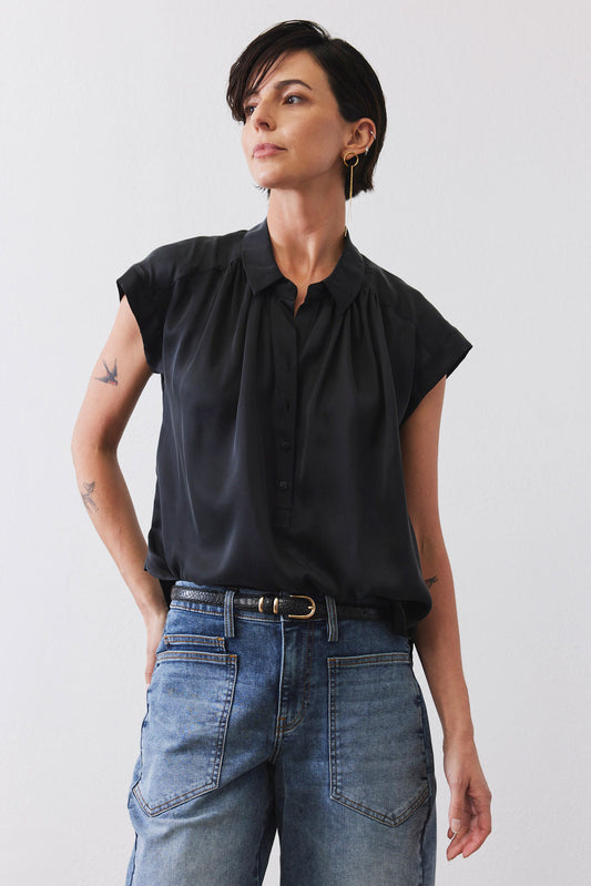 The Nonchalant Oversized Silk Blouse