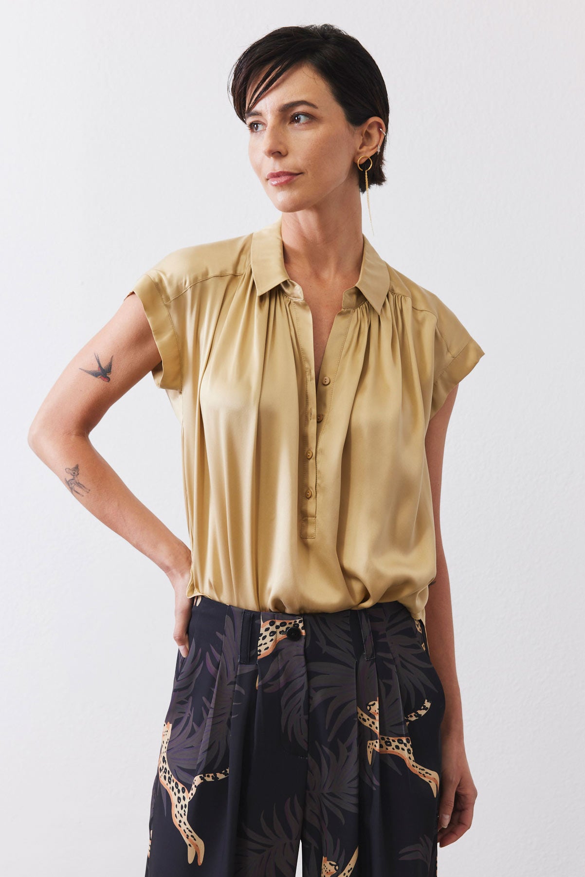 The Nonchalant Oversized Silk Blouse