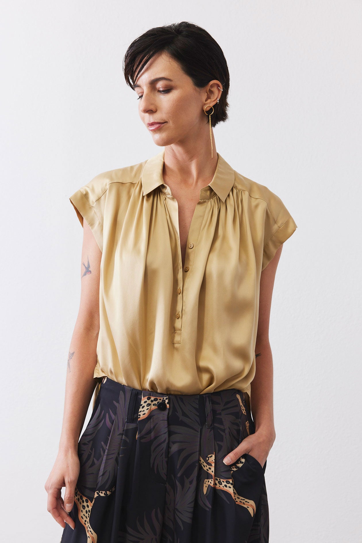 The Nonchalant Oversized Silk Blouse