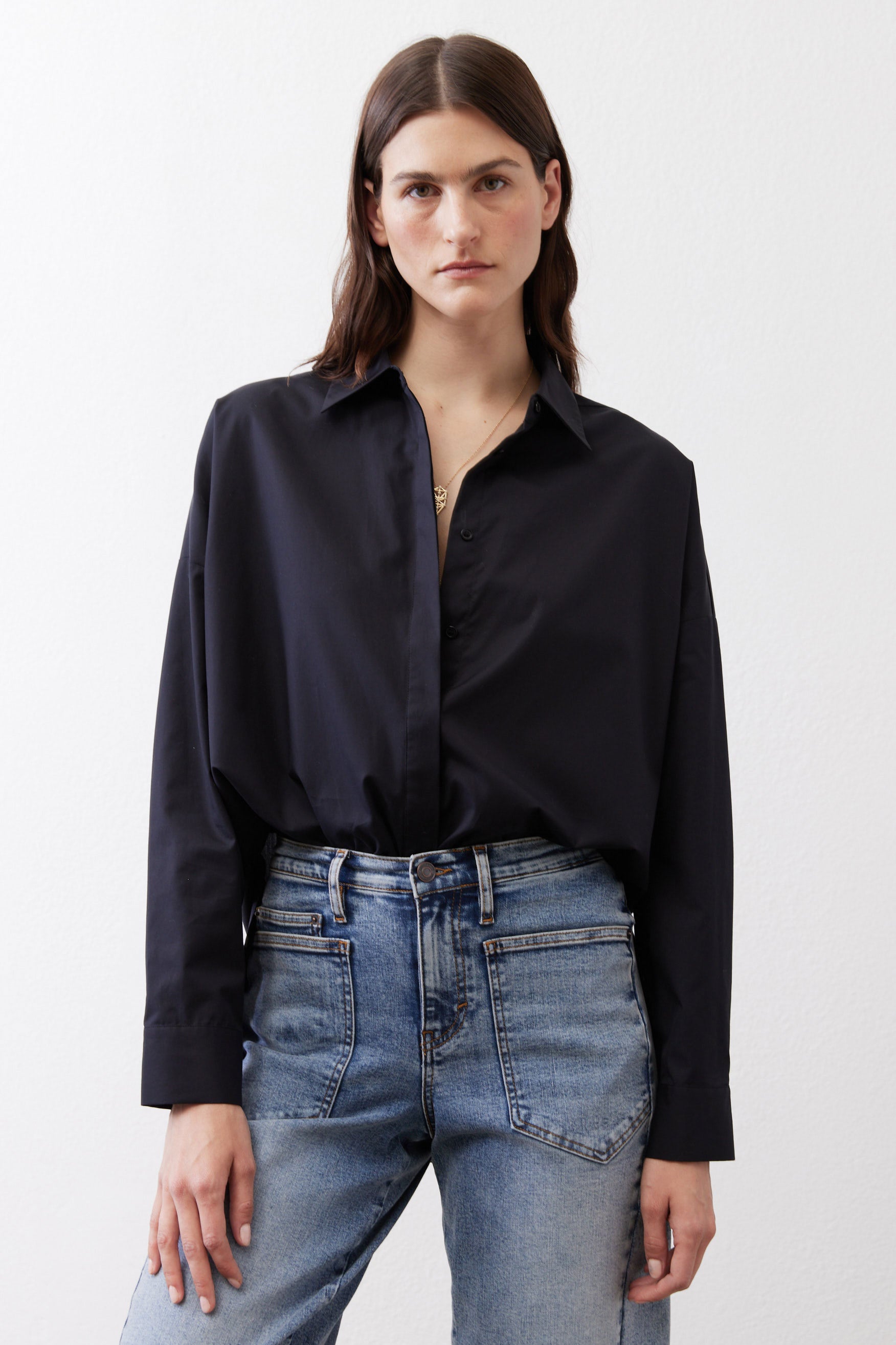 Non Iron Refine Oversized Tunic