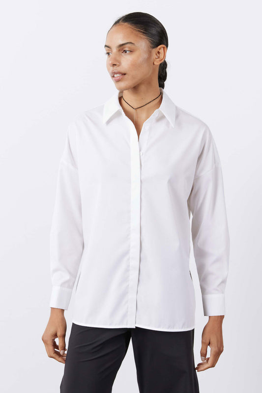 stretch dress shirt Regular-Fit Button-Down Stretch Dress Shirt with TEK FIT