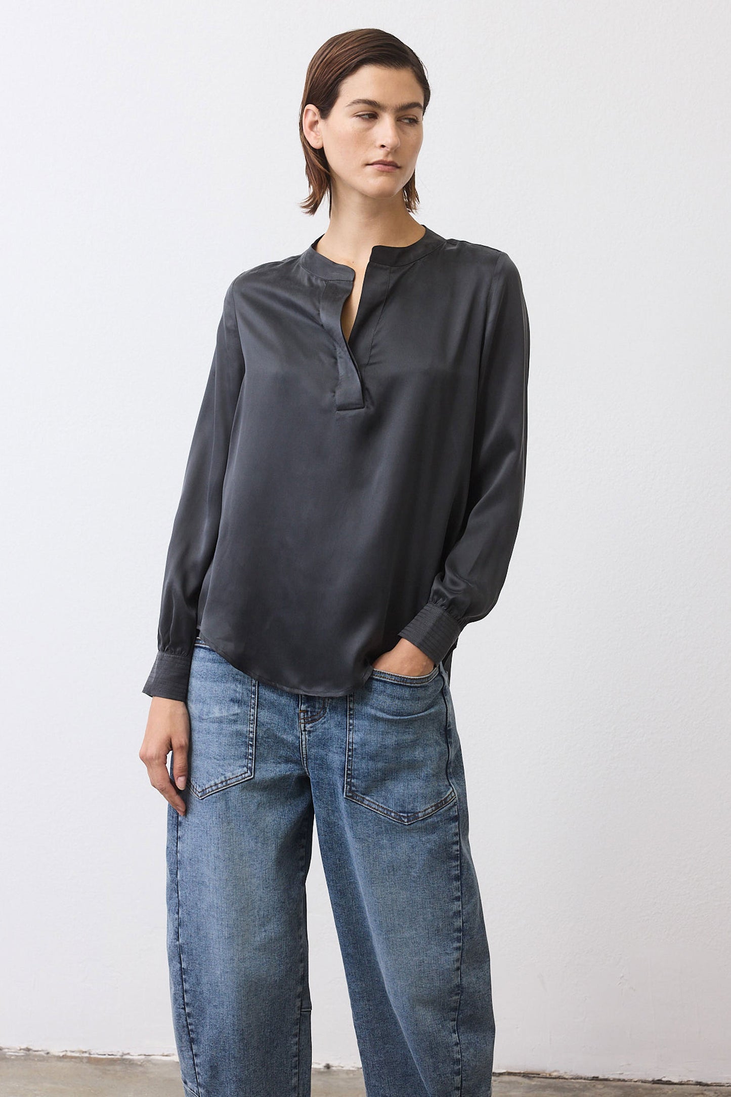 Not Too Loose Silk Blouse