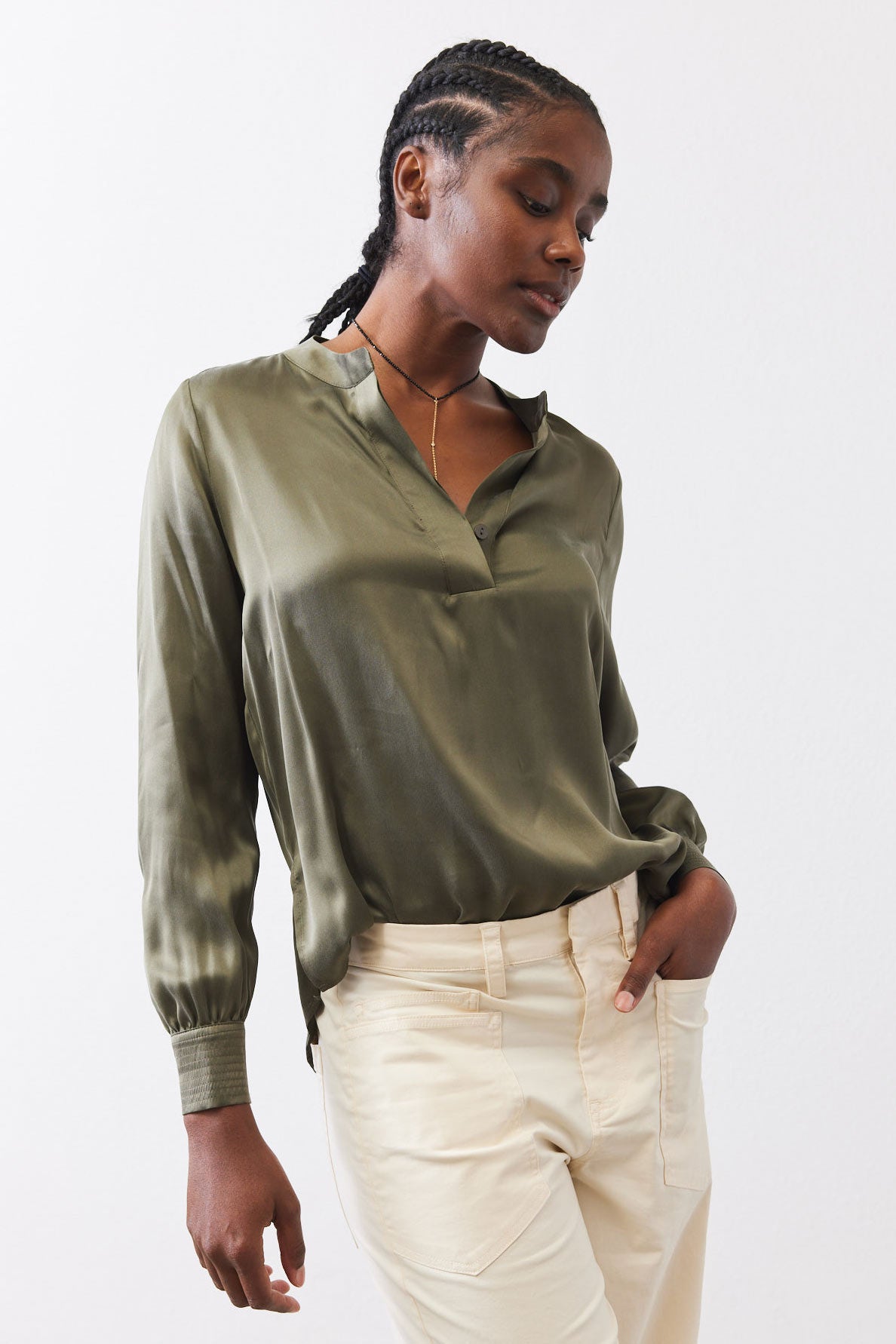 Not Too Loose Silk Blouse