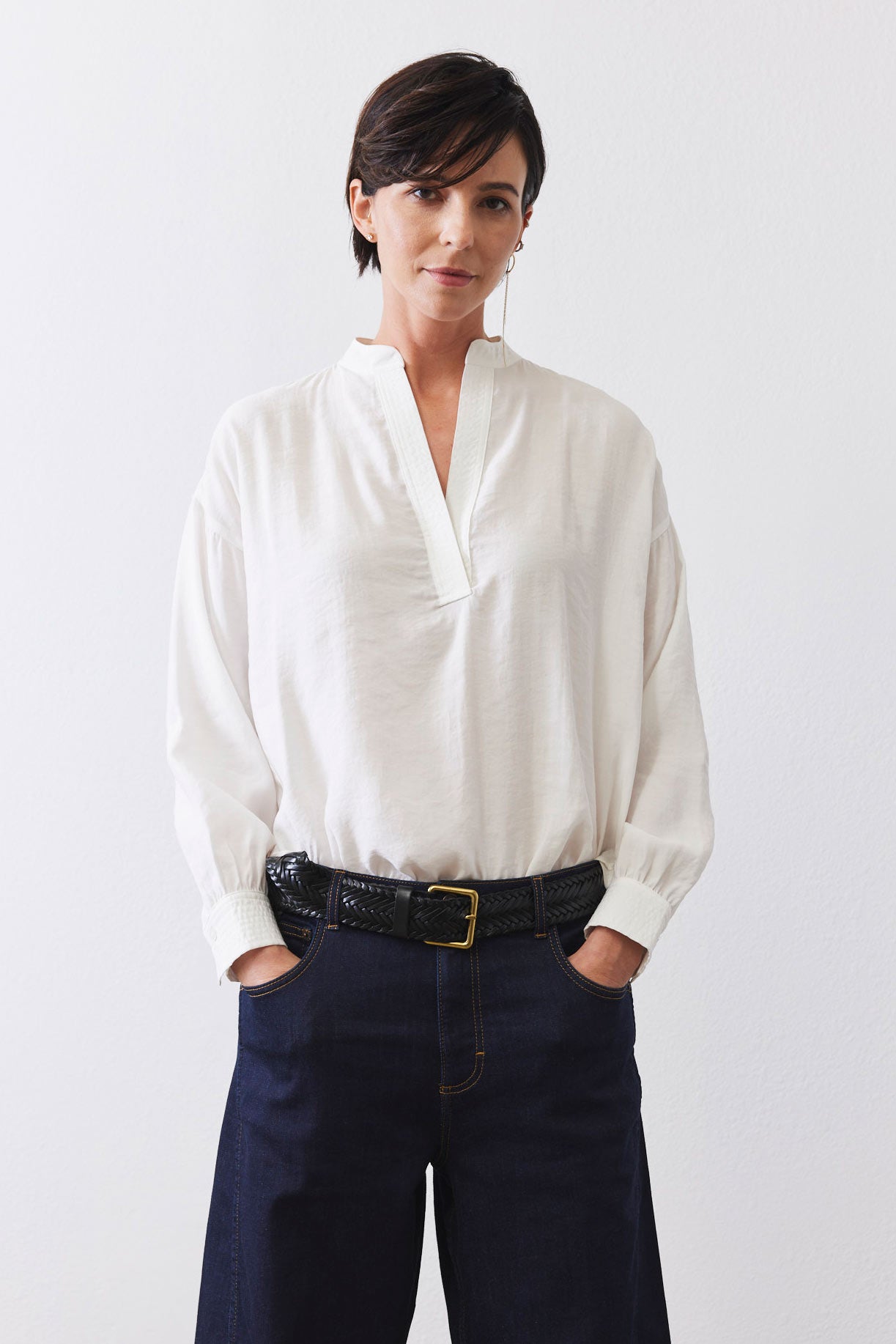 Not Too Loose Light Poplin Blouse