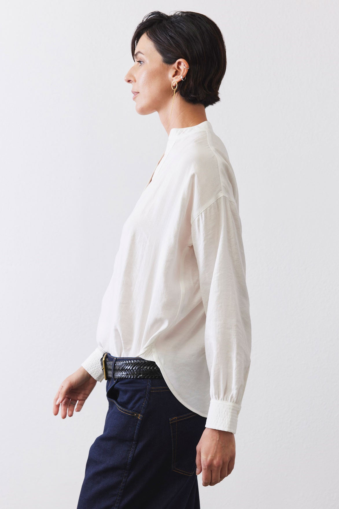 Not Too Loose Light Poplin Blouse