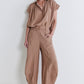 Not Your Average Wide Leg Light Poplin Pants