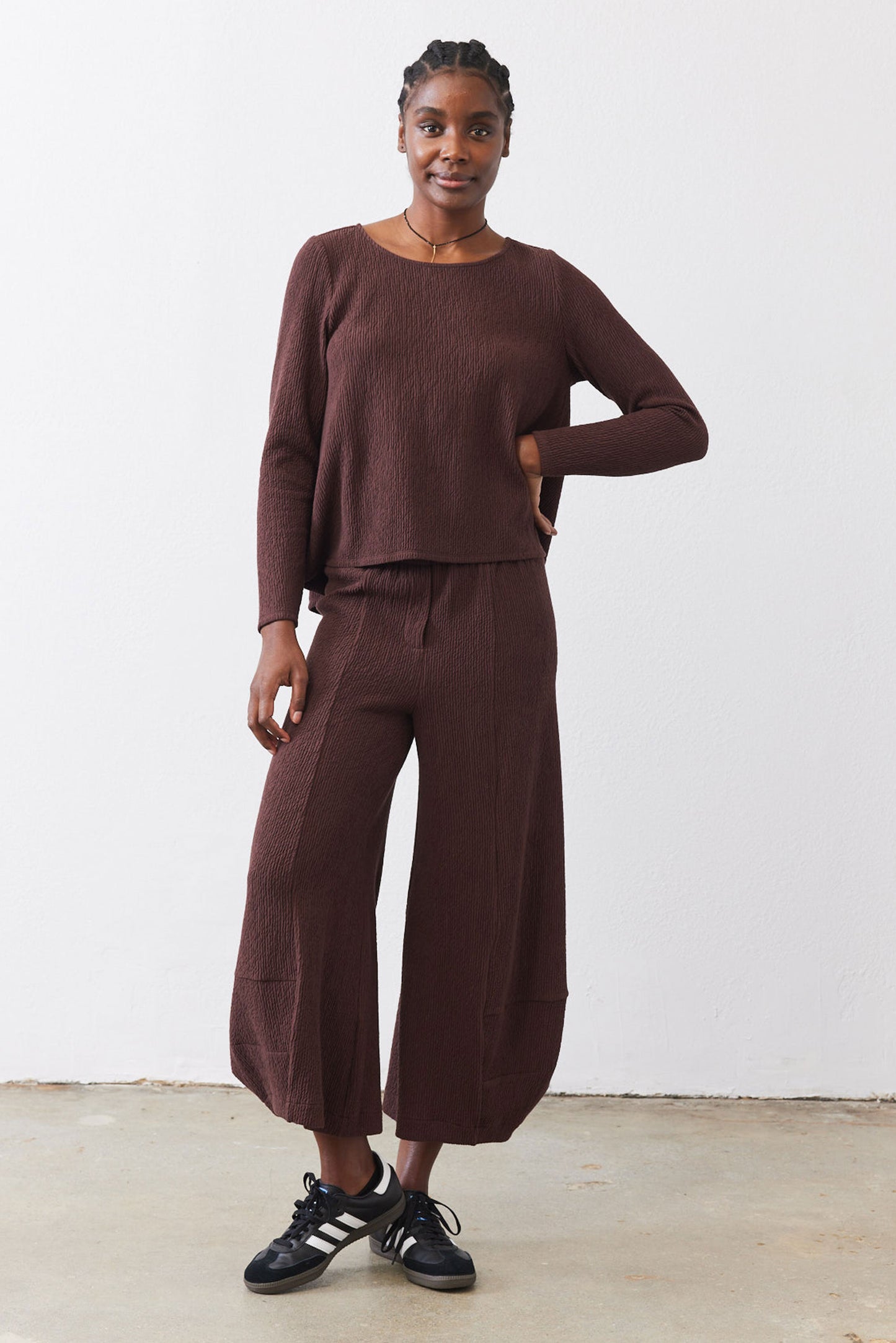 Not Your Average Wide Leg Jacquard Pants