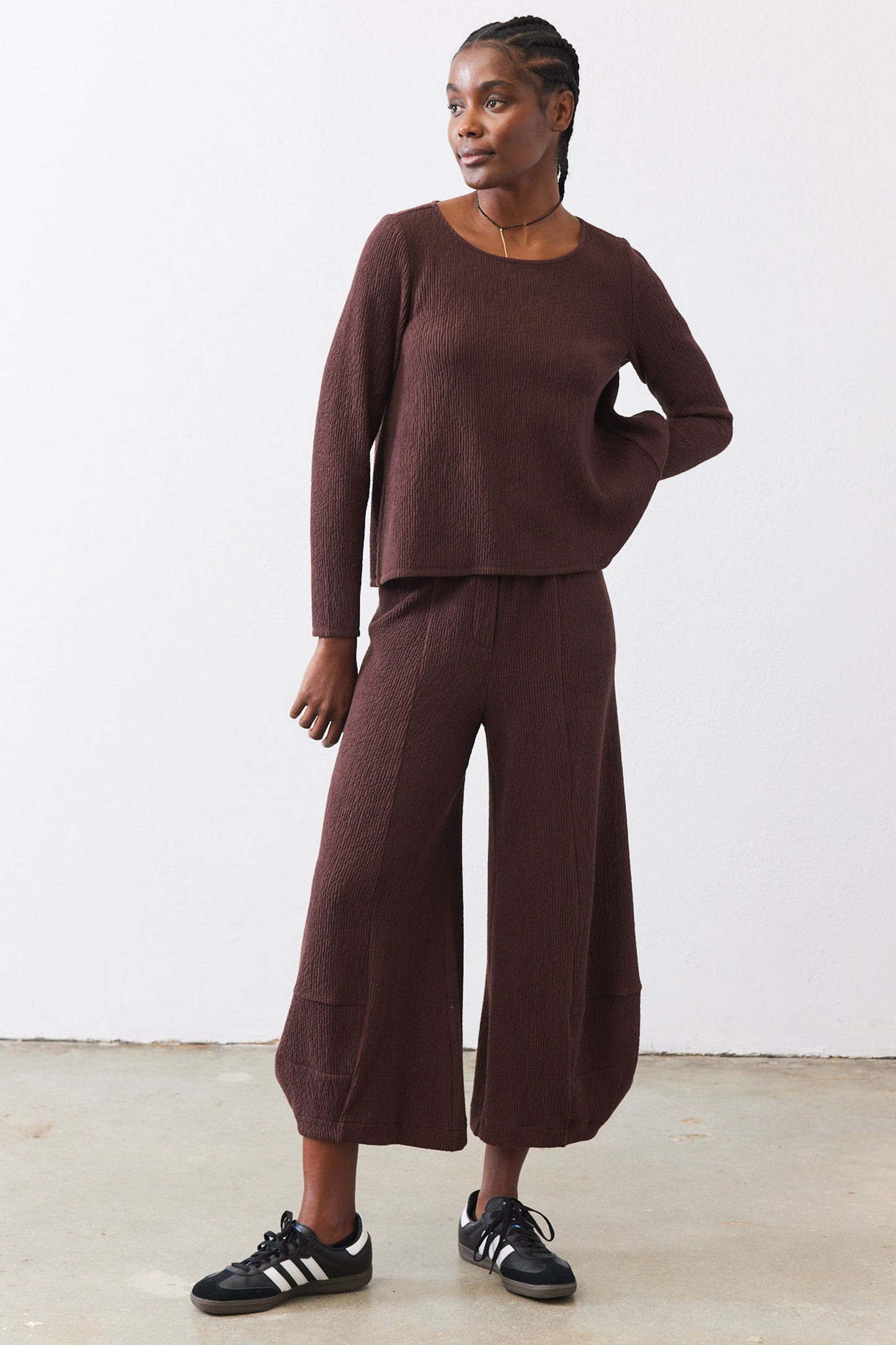 Not Your Average Wide Leg Jacquard Pants