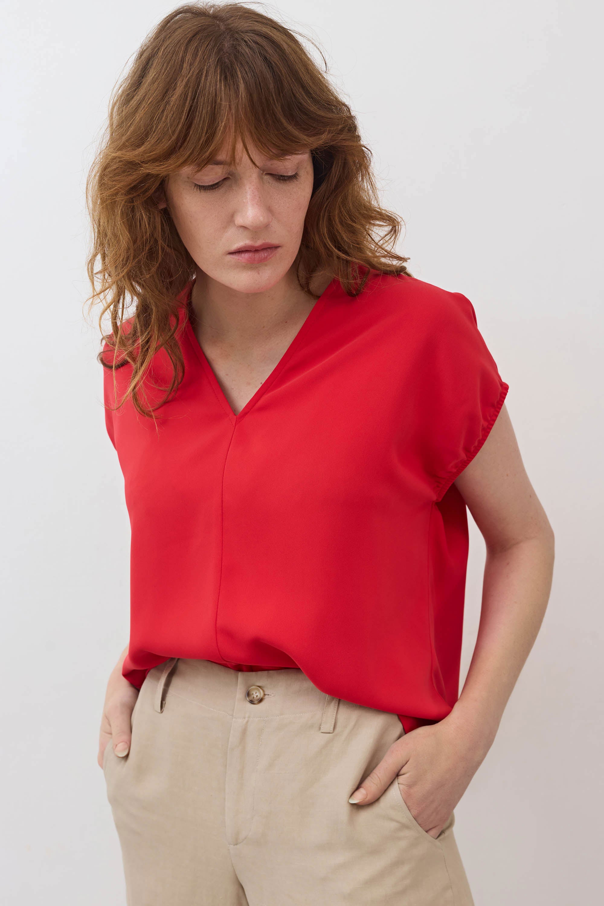 Nuanced V Neck Top