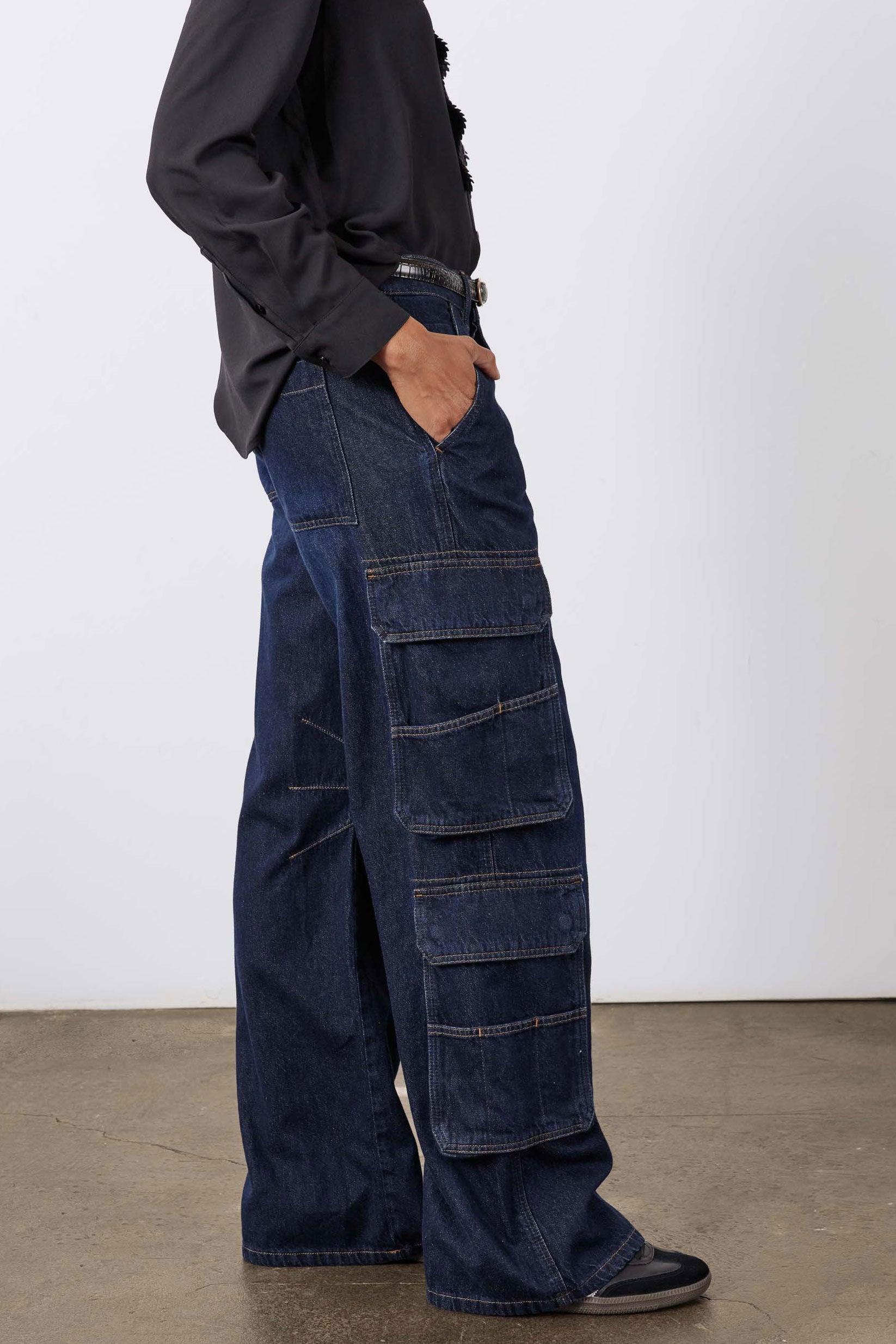 パンツ 【美品 】 JIEDA switching cargo denim pants