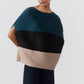 Pleated Colorblock Top