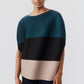 Pleated Colorblock Top