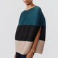 Pleated Colorblock Top
