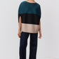 Pleated Colorblock Top