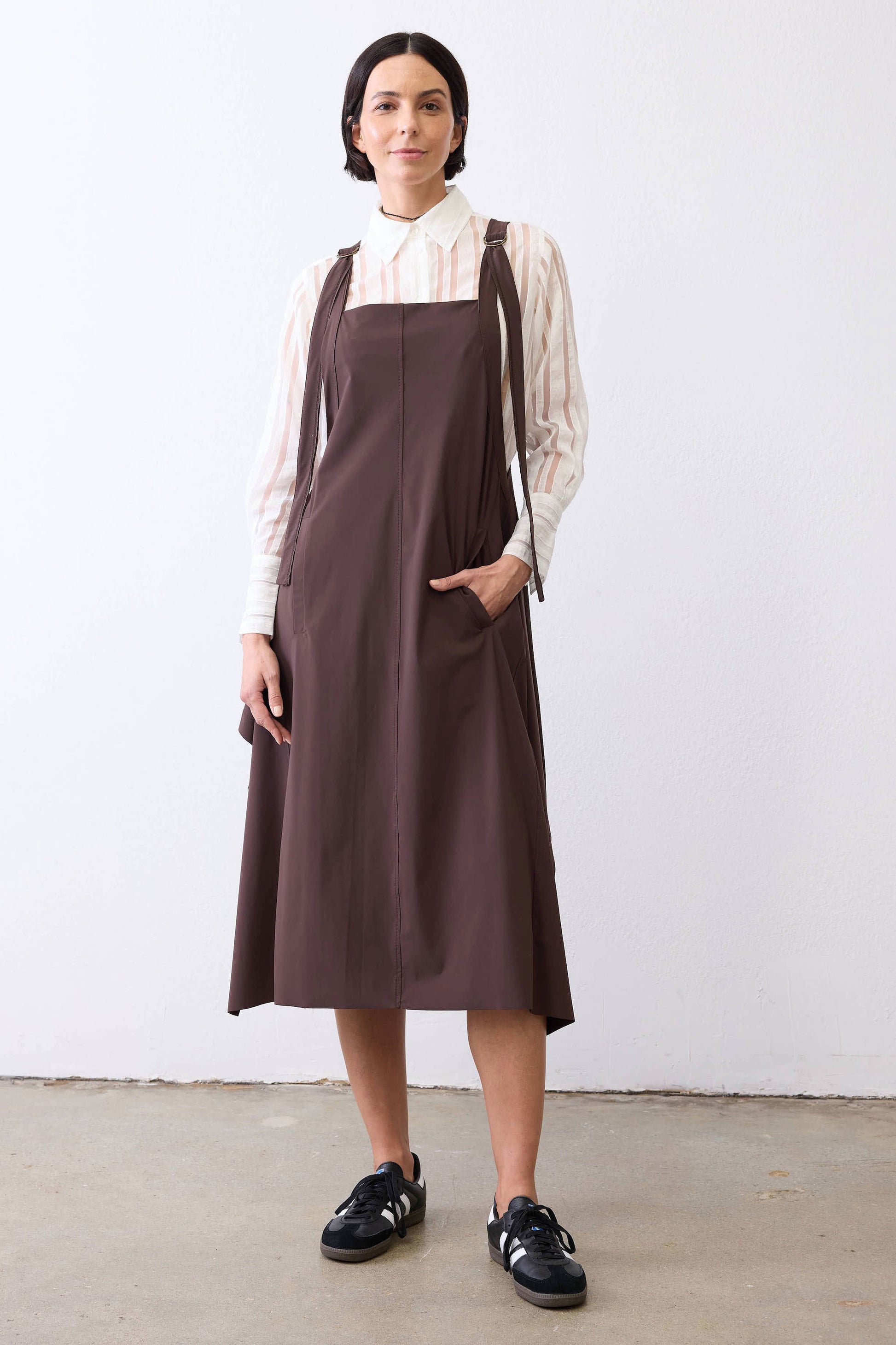 coffee brown dress Satin Bridesmaid Prom Dress XL Cameron Espresso by Grace Loves Lace Natural Waisted Amber- Glamorous modest maxi dress
