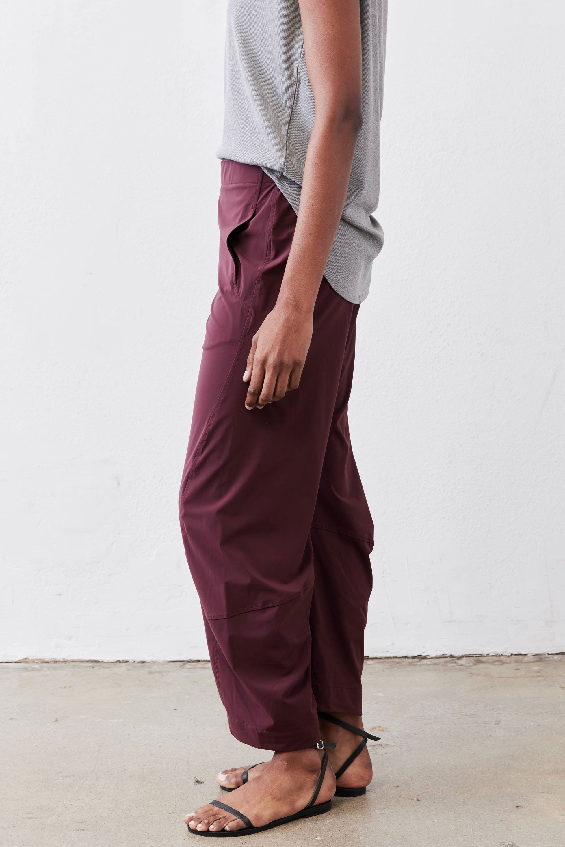 The Petite On The Loose Work Pants | Aubergine Purple | Barrel