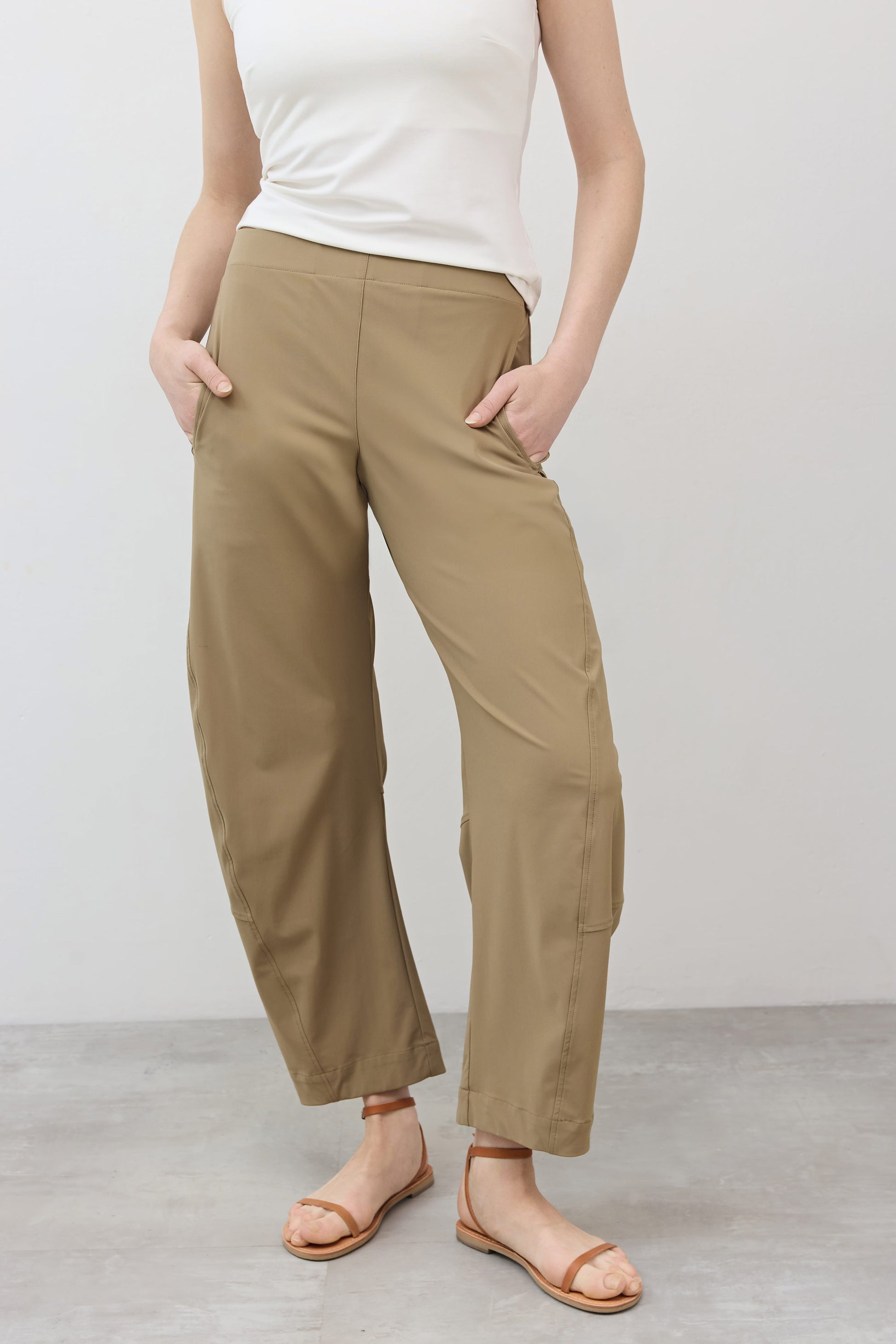 elastic waist dress pants for women The On The Loose Work Pants