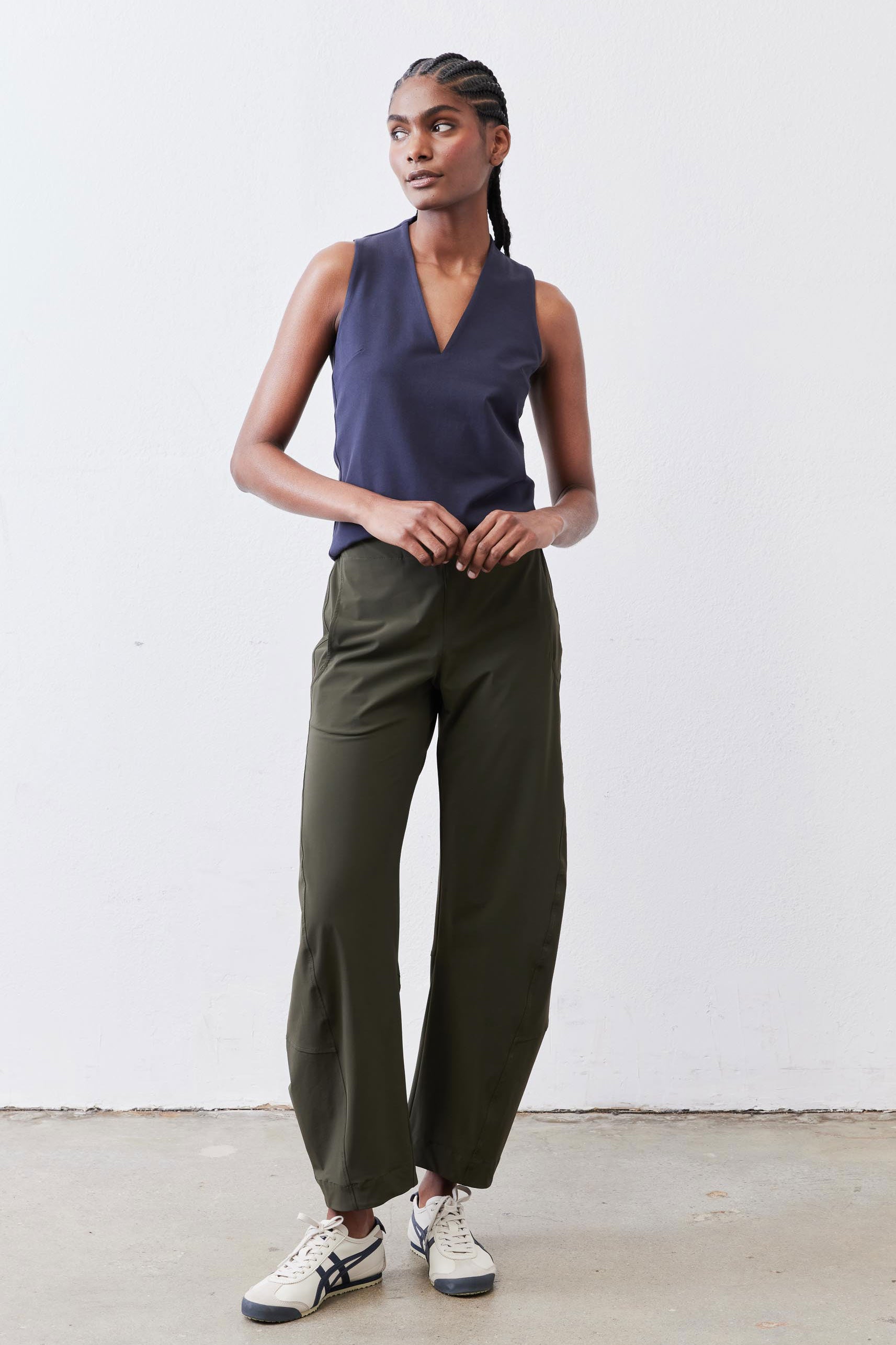 The On The Loose Work Pants | Verdant Green | Barrel Pants – Ruti
