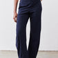 Deep sea work pants with elastic waist and cropped tapered silhouette
