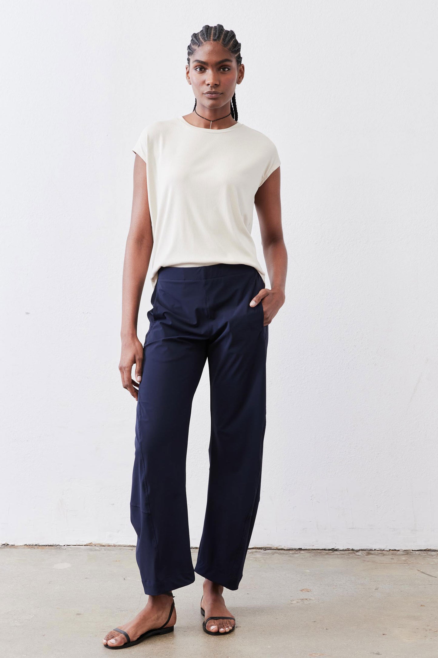 Deep sea work pants, relaxed fit with elastic waist and side pockets