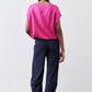 Deep sea work pants back view with relaxed fit and elastic waistband