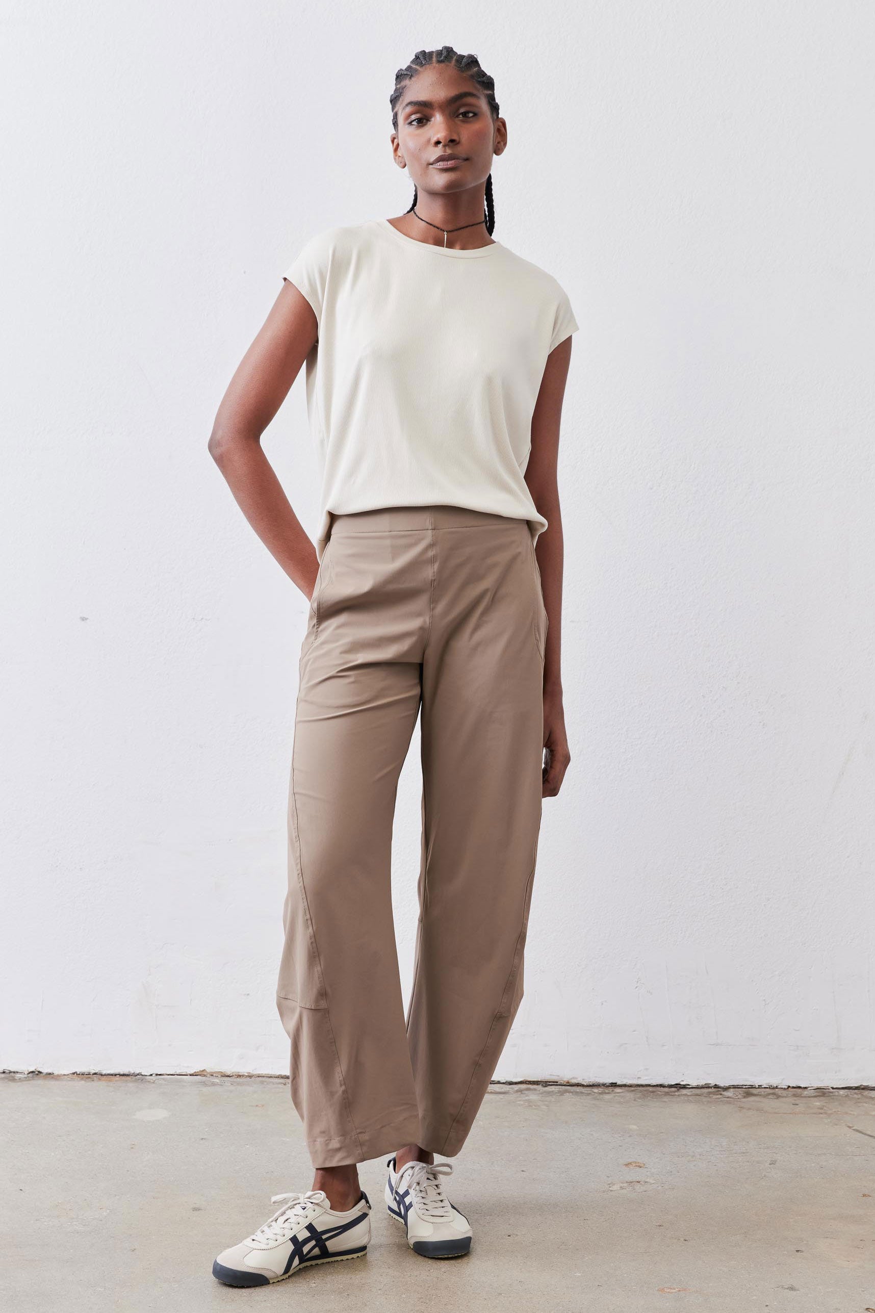 The On The Loose Work Pants | Walnut Beige