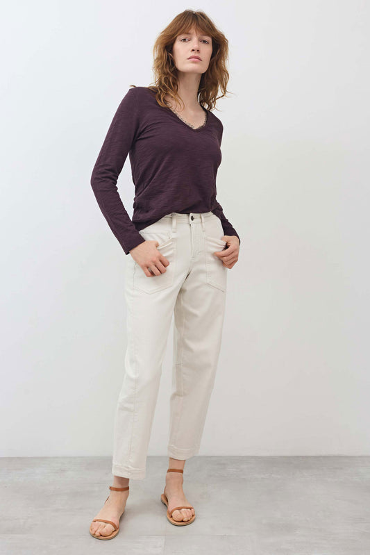 Out from Under Lace Trim Long Sleeve