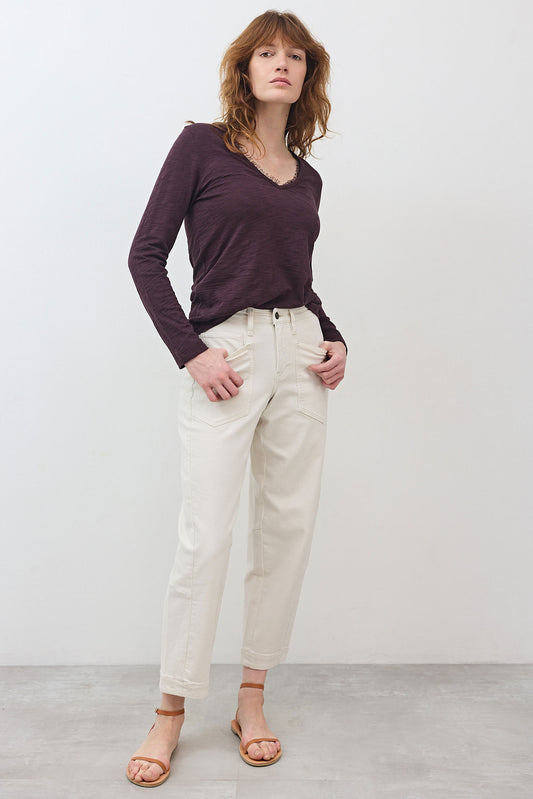 Out from Under Lace Trim Long Sleeve