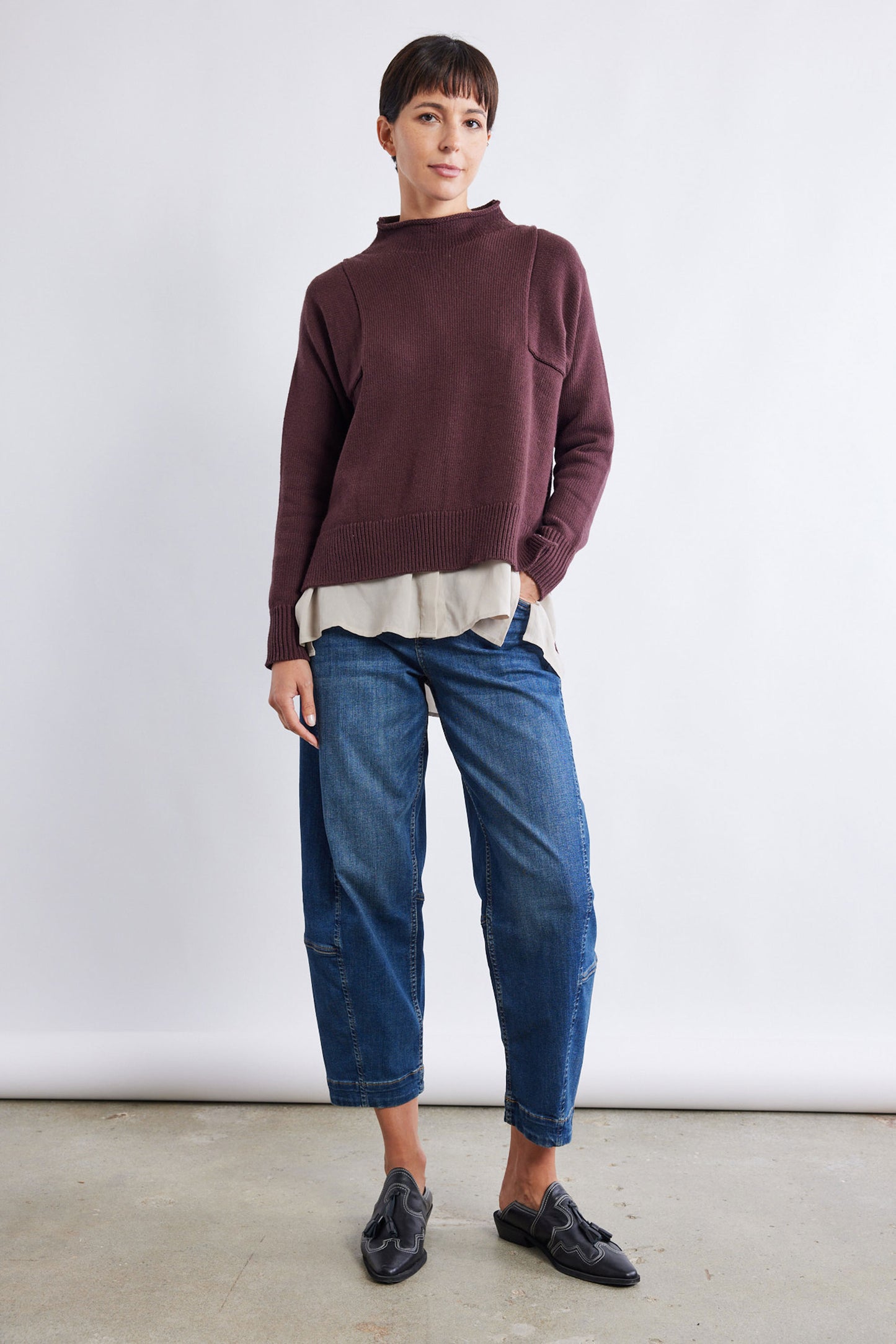 Out of the Box Mock Neck Sweater