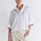 Oversized Poplin Cropped Blouse