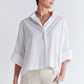 Oversized Poplin Cropped Blouse