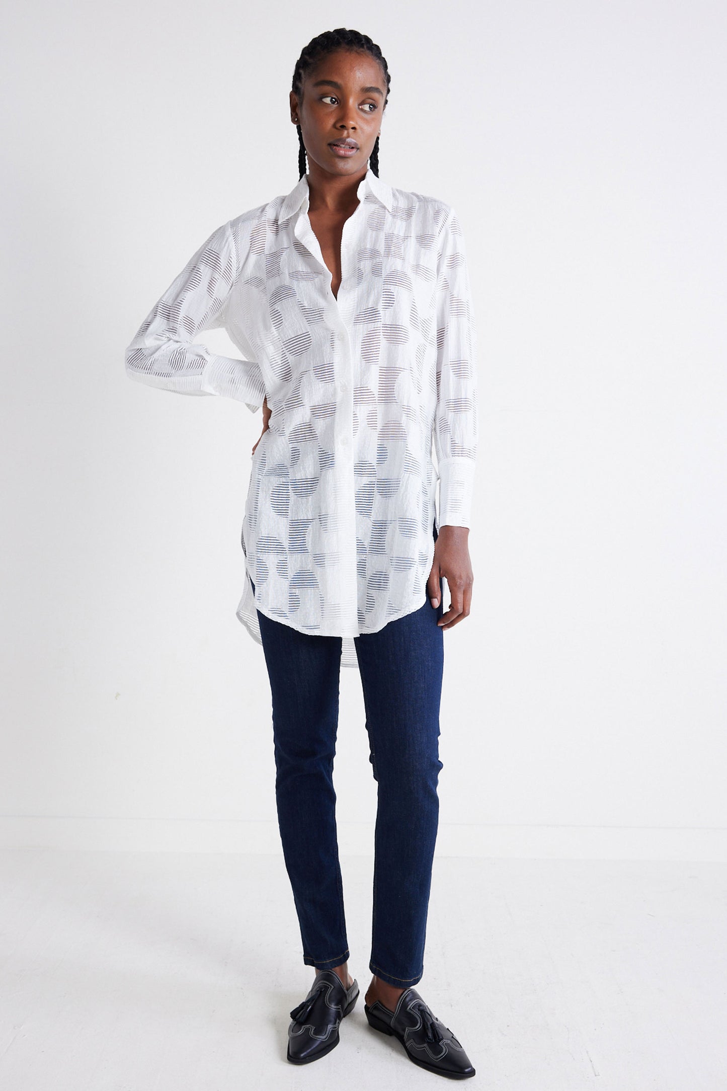 Walkover Geo Sheer Tunic