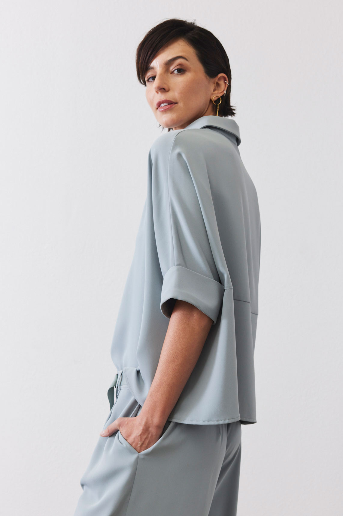 Oversized Pullover Blouse