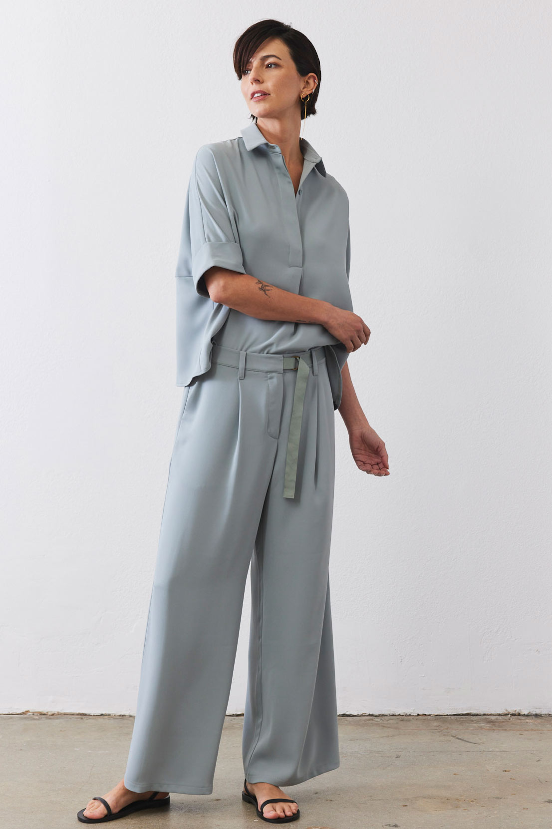 The Editor Wide Leg Trousers