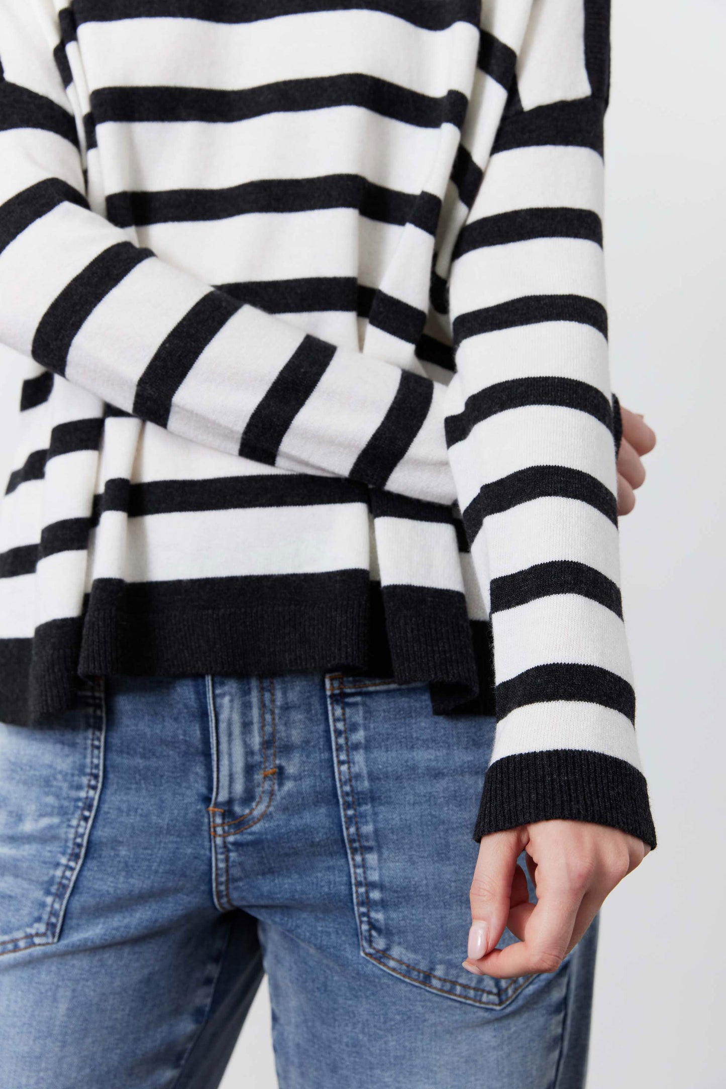 Not Too Oversized Striped Sweater