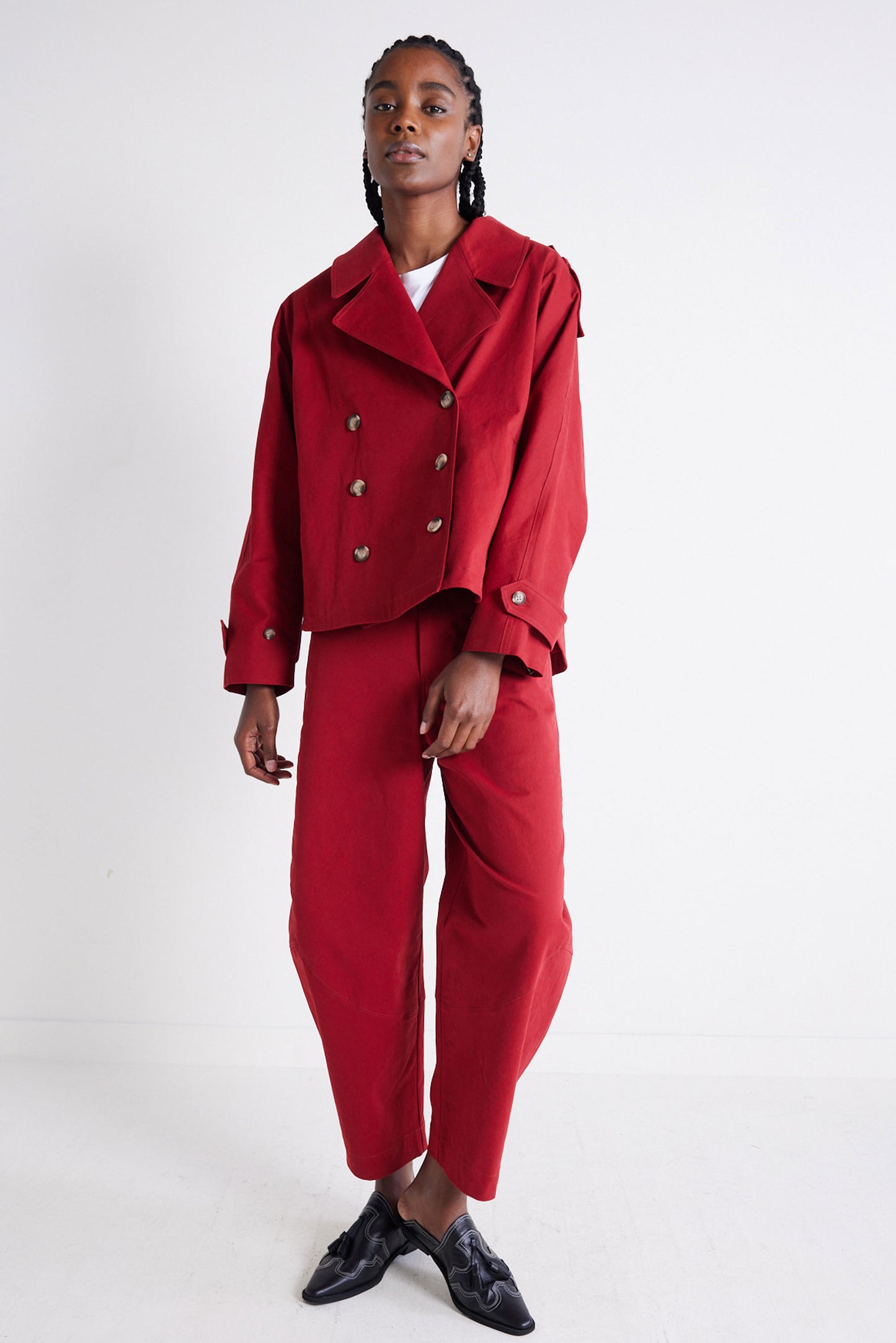 The Oversized Twill Trench